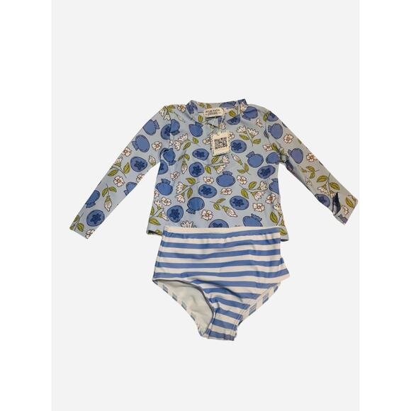 Rylee Faith Designs Girls 4T Rash Guard Swimsuit Print Long Sleeve NWT - Picture 7 of 7